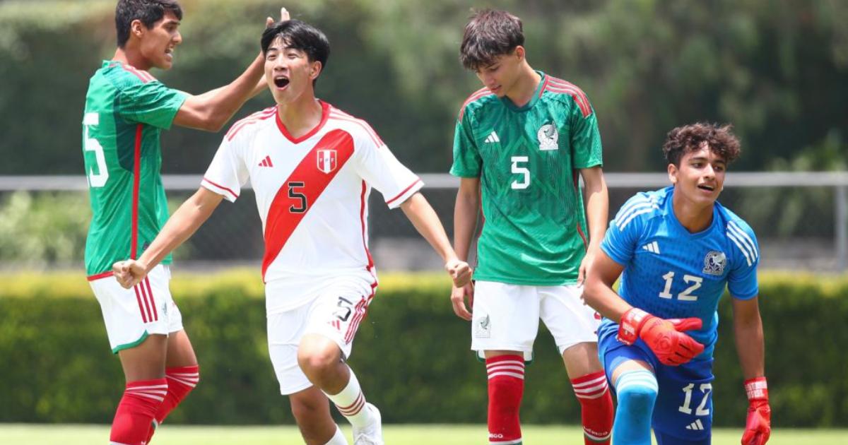 Selección Sub-15 se impuso de visita ante México