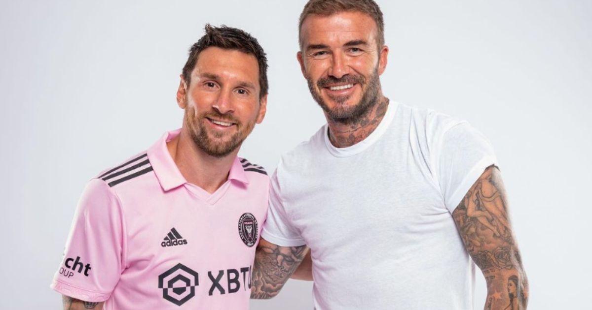 Beckham le dio la bienvenida a Messi