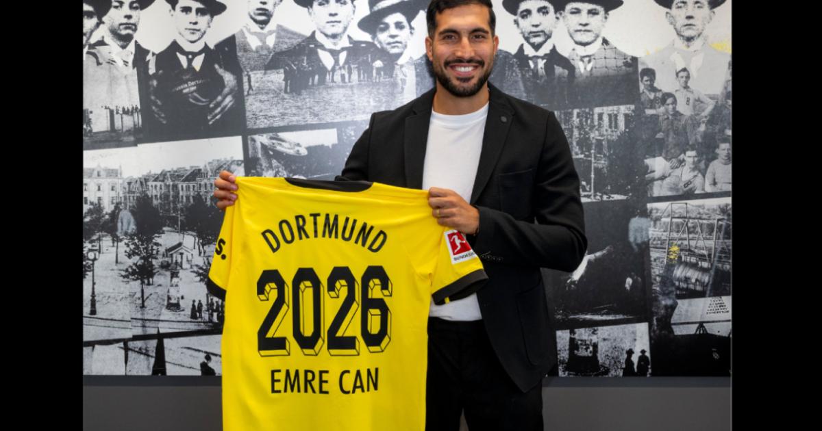 Emre Can amplió contrato con el Dormund hasta el 2026