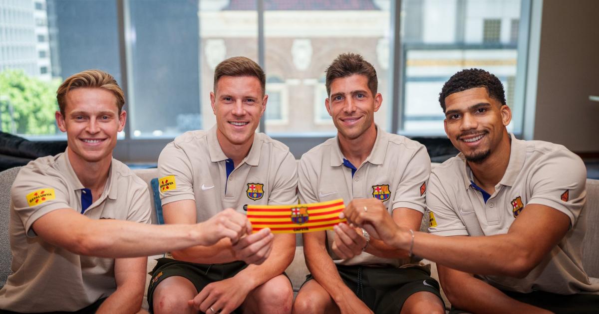 Barcelona presentó a los capitanes de la temporada 2023/2024 Ovación