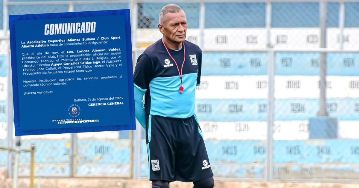 Alianza Atlético anunció que Agapo Gonzales es el nuevo técnico del equipo