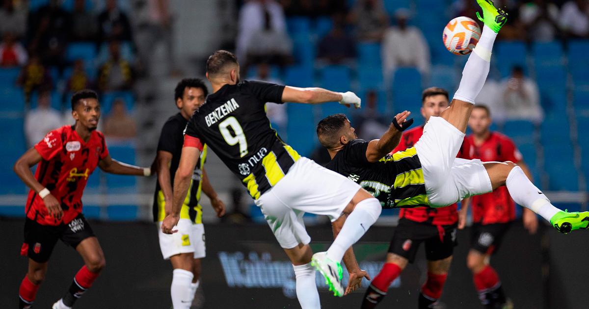 Karim Benzema volvió al gol y Al Ittihad sigue con puntaje perfecto