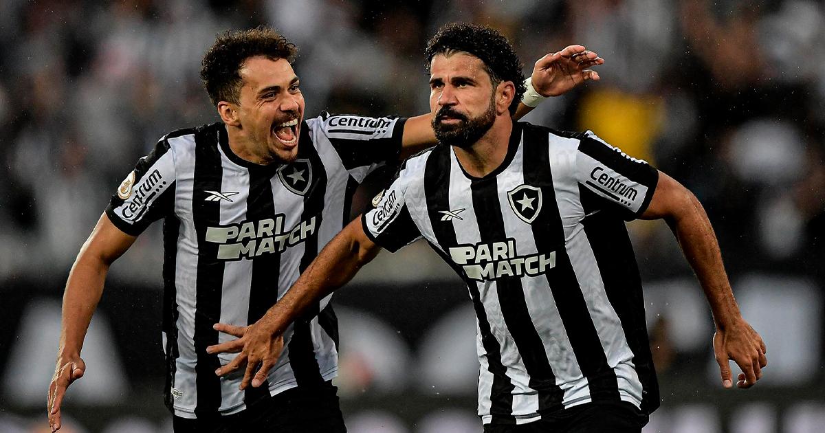 Con doblete de Diego Costa, Botafogo ganó y sigue en lo más alto del Brasileirao