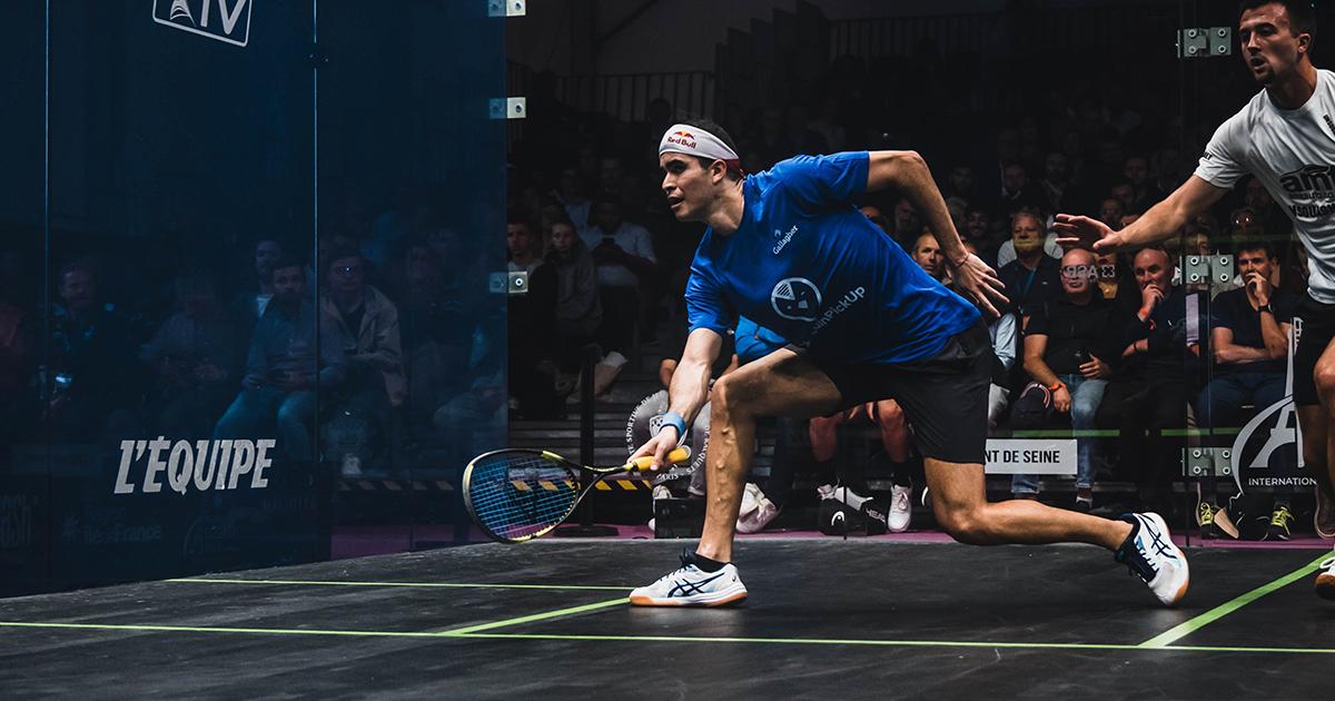 Diego Elías avanzó a cuartos de final de Paris Squash 2023