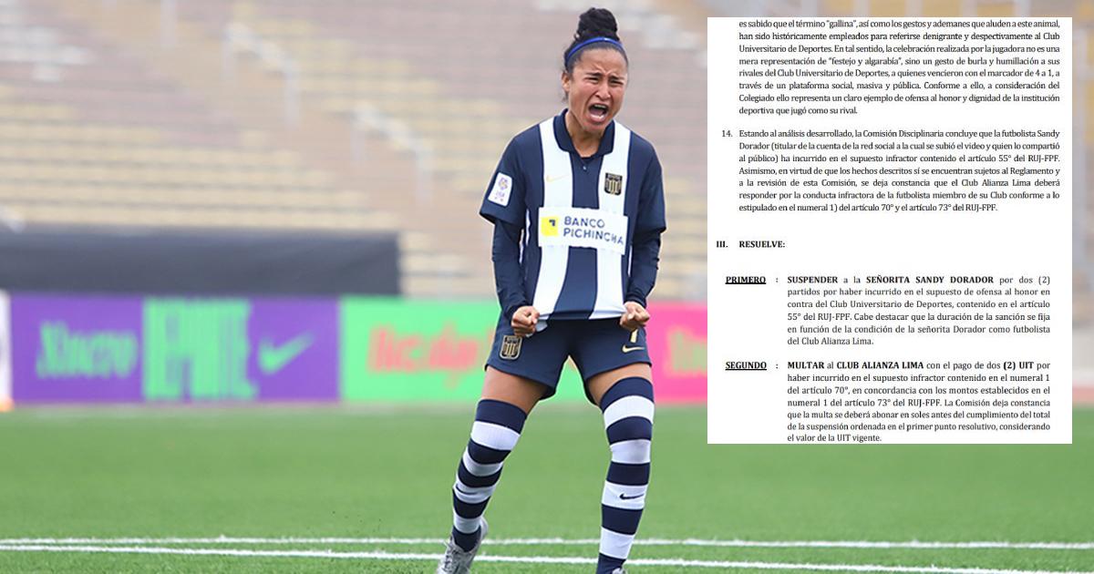 ¡Sandy Dorador quedó inhabilitada para jugar la final de la Liga Femenina!