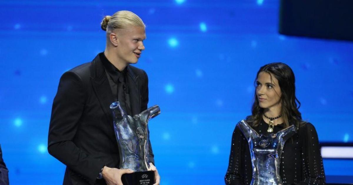 Haaland se llevó el premio de la UEFA a Mejor Futbolista