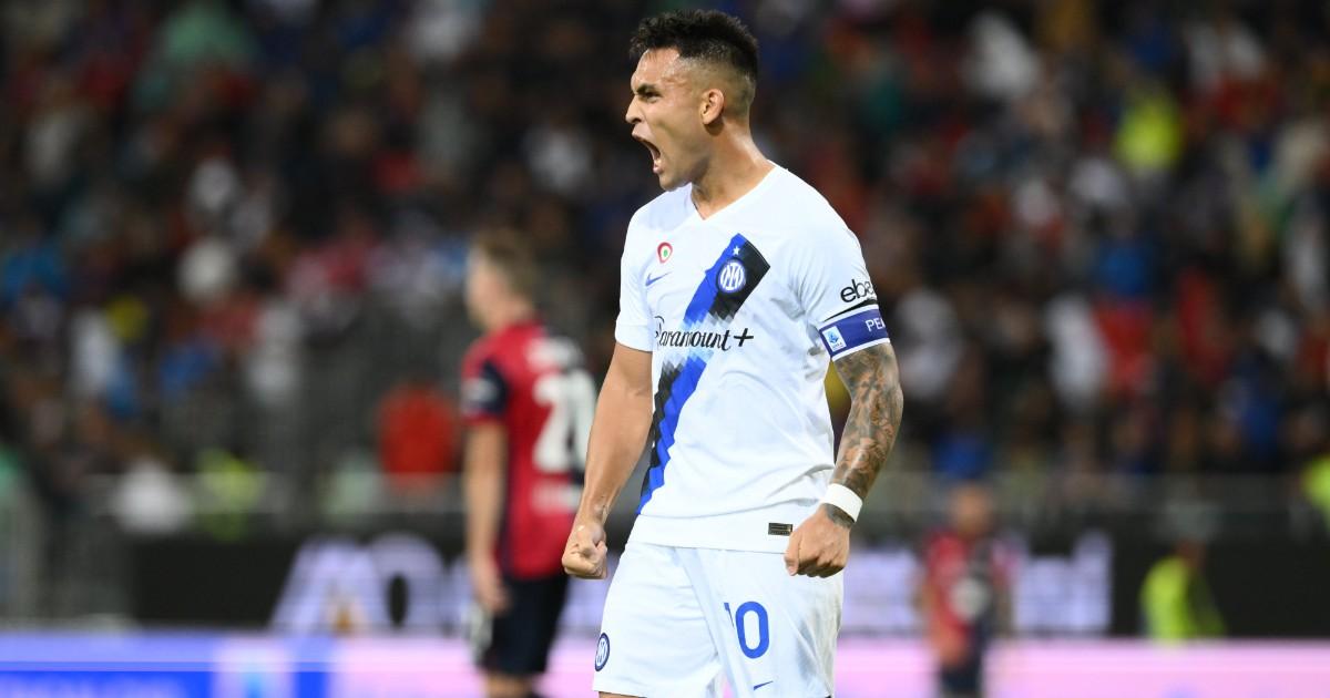 Inter derrotó por 2-0 al Cagliari de Lapadula