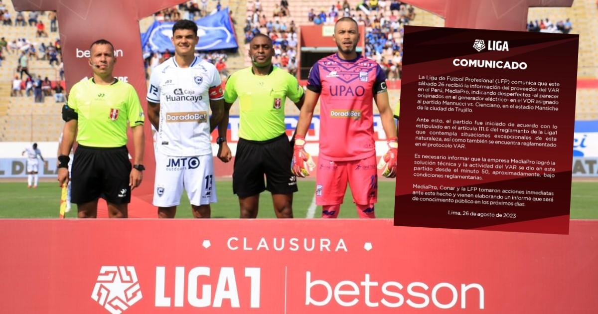 Liga de Fútbol Profesional se refirió a lo ocurrido con el VAR en Trujillo