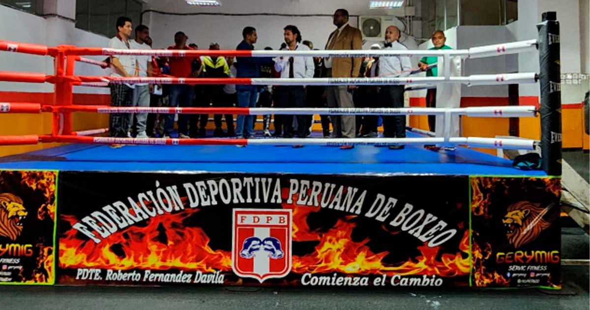 Federación de Boxeo inauguró remodelado ring en la 'Bombonera' del Estadio Nacional