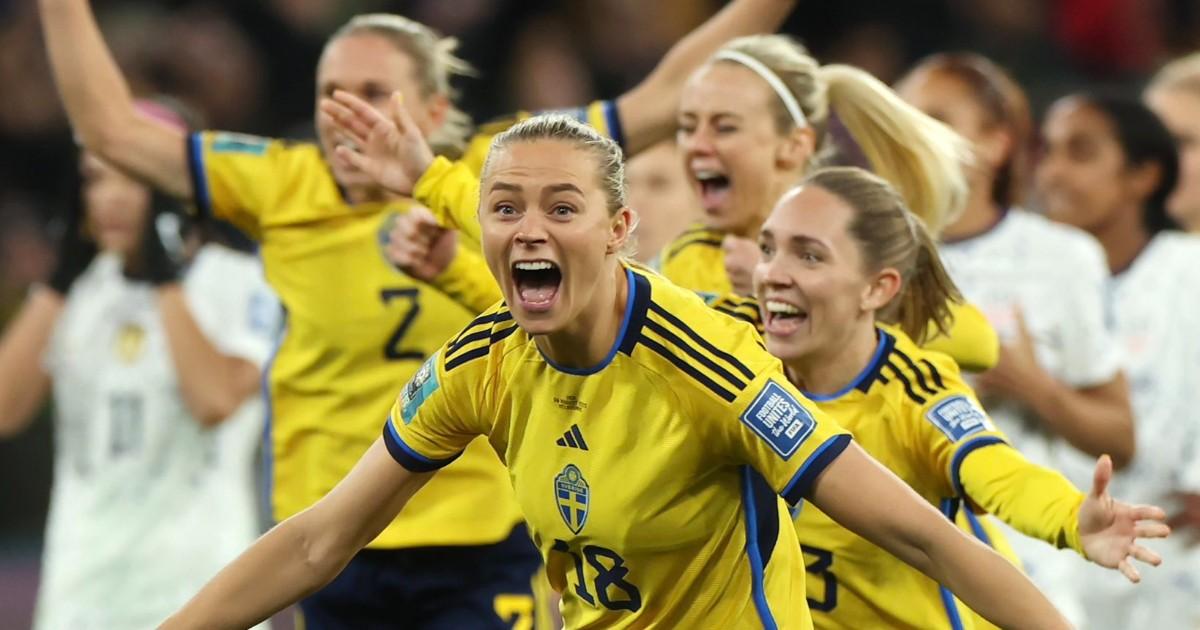 Suecia dio la sorpresa y eliminó a Estados Unidos del Mundial Femenina