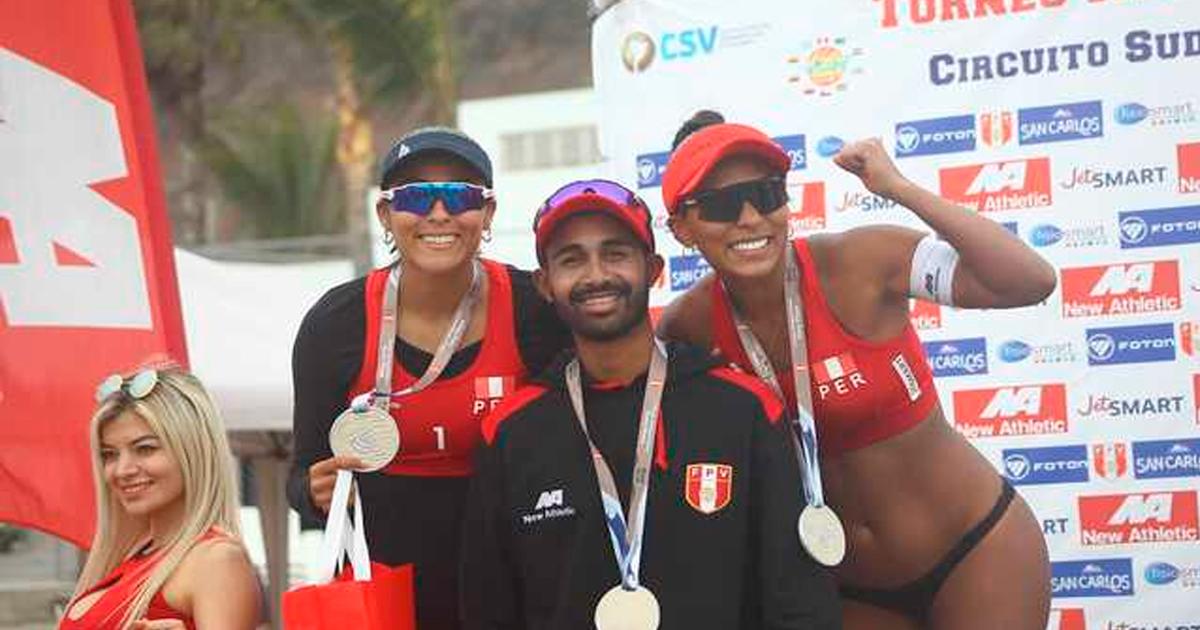 Lisbeth Allca y Claudia Gaona consiguieron la medalla de plata en Sudamericano de Vóley-Playa