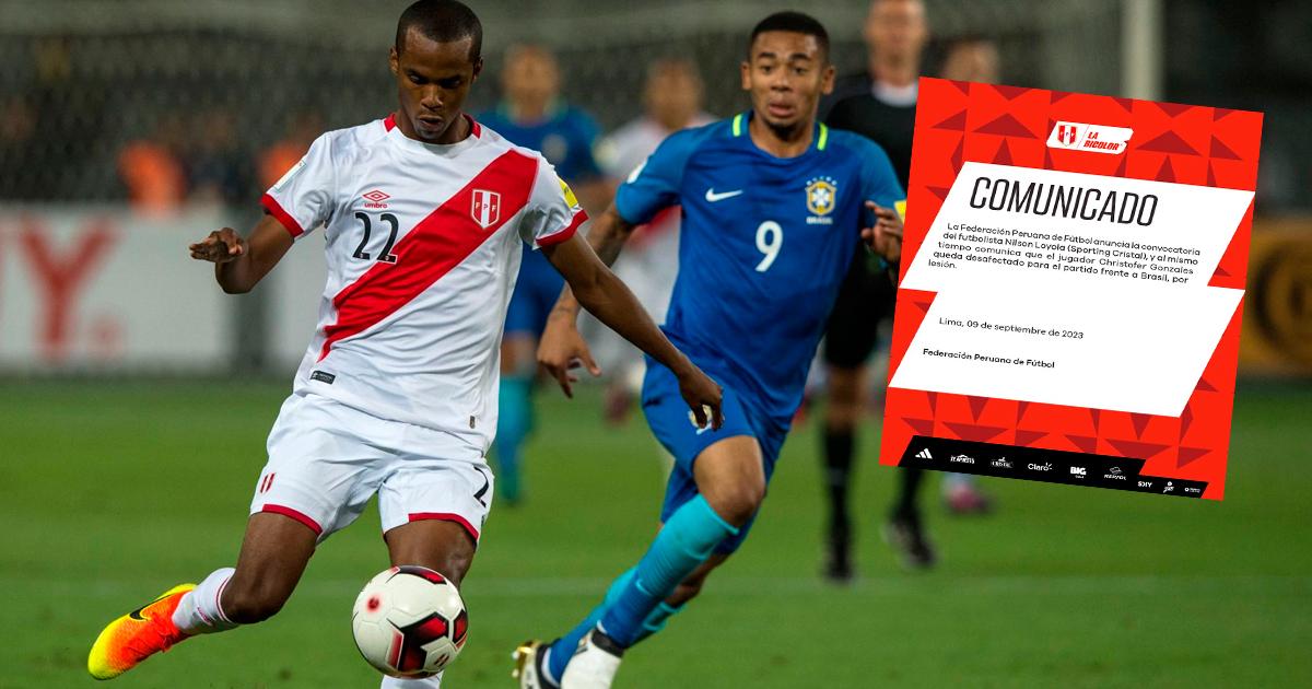 ¡Llamado de emergencia! Nilson Loyola fue convocado para el encuentro ante Brasil 