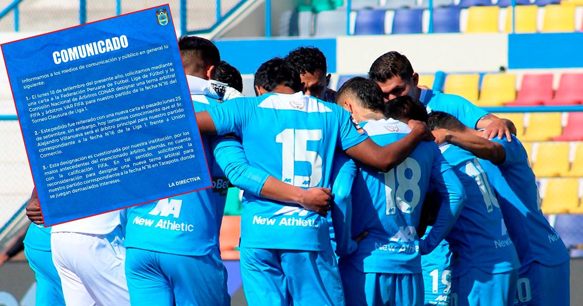 Binacional y su molestia por designación de árbitro Villanueva para su choque en Tarapoto