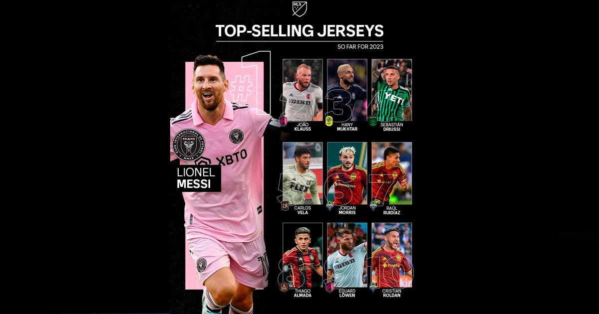 Camiseta de Ruidíaz es una de las más vendidas de la MLS en el 2023