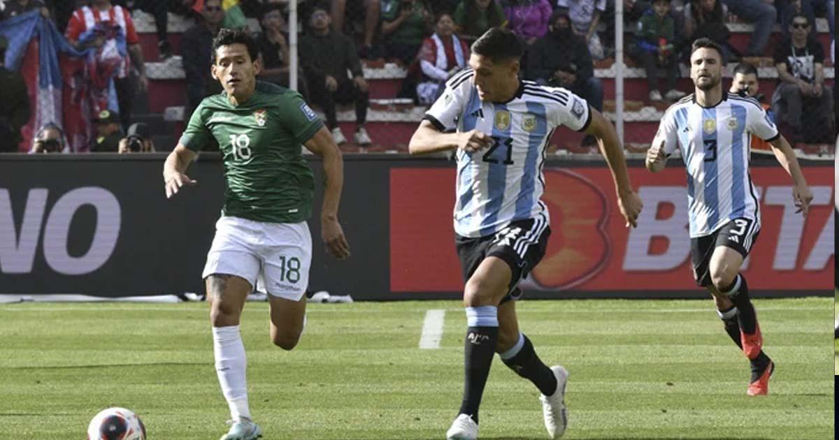 (VIDEO|FOTOS) Sin Messi, Argentina goleó 3-0 en La Paz a Bolivia