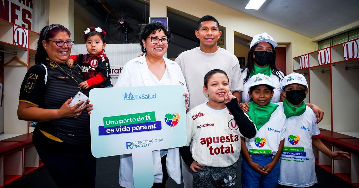 Universitario y Edison Flores cumplieron sueño de niños que esperan trasplante de órganos