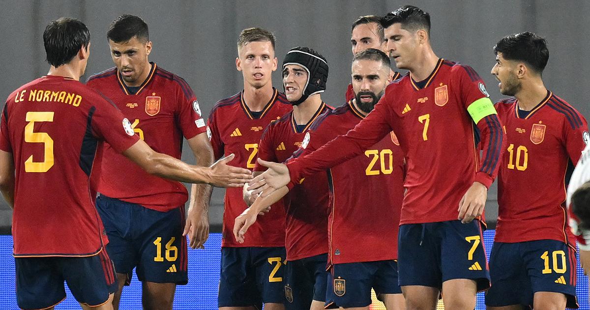 España apabulló 7-1 a Georgia y entró en zona de clasificación a la Euro