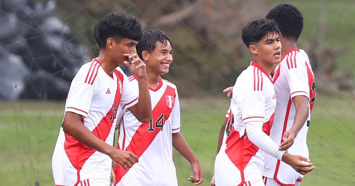 Selección peruana Sub 15 igualó 1-1 ante Chile en amistoso