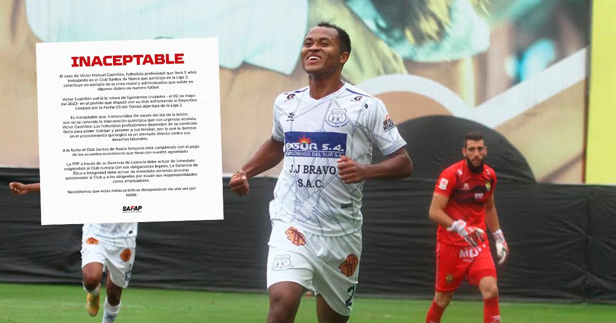 Safap pide sanciones a Santos FC por incumplimiento con Víctor Castrillón