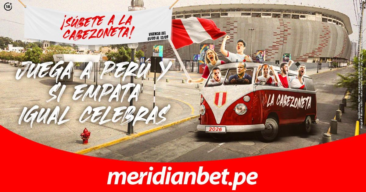 Súbete a la cabezoneta: ¡Apuesta por la selección peruana en Meridianbet y si empata te devolvemos tu jugada!