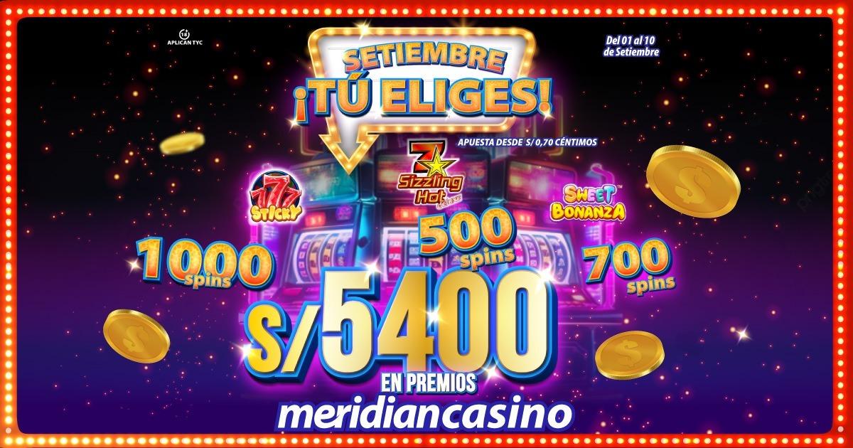 Setiembre tú eliges: ¡Disfruta de increíbles torneos gracias a Meridian Casino!