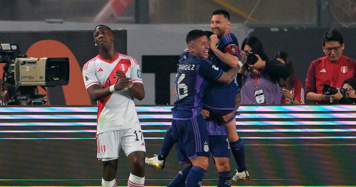 Messi rompió su racha y le anotó a Perú por partida doble en Clasificatorias