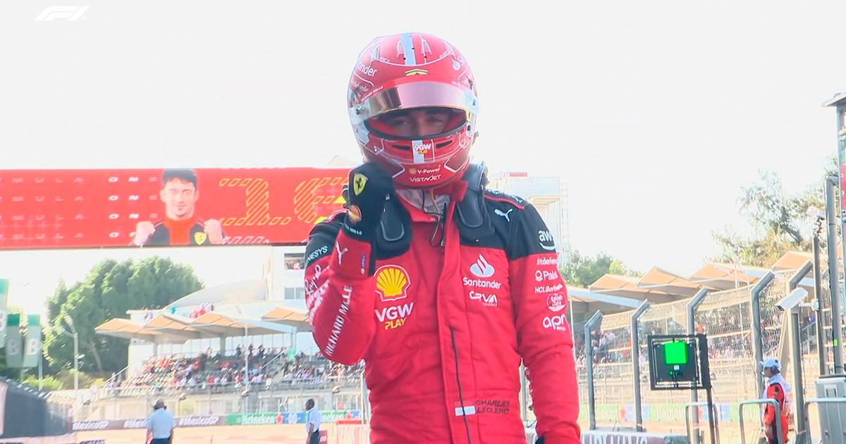 Charles Leclerc se quedó con la pole del Gran Premio de México