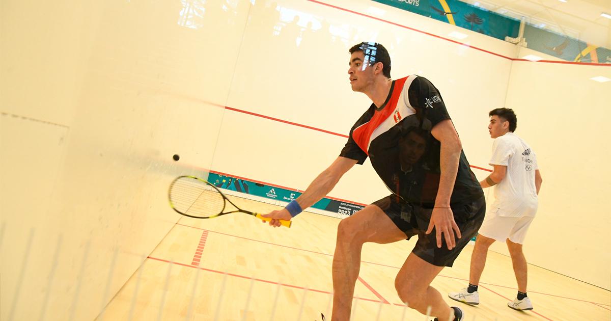 Diego Elías se metió a semifinales de squash en Santiago 2023