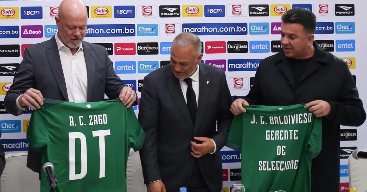 Bolivia presentó a Carlos Zago como su nuevo DT