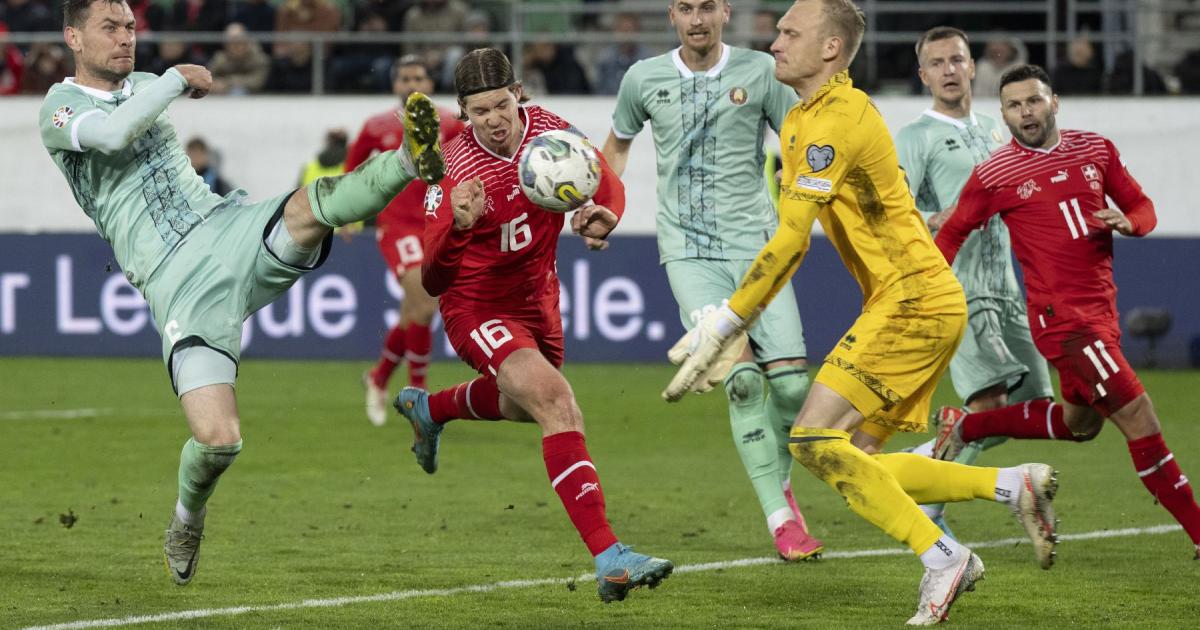 Suiza empató 3-3 con Bielorrusia y es líder del Grupo I de las Clasificatoria de las Euro 2024