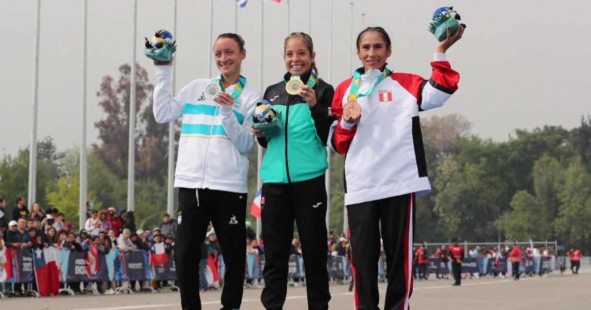Gladys Tejeda se quedó con el bronce en la maratón femenina