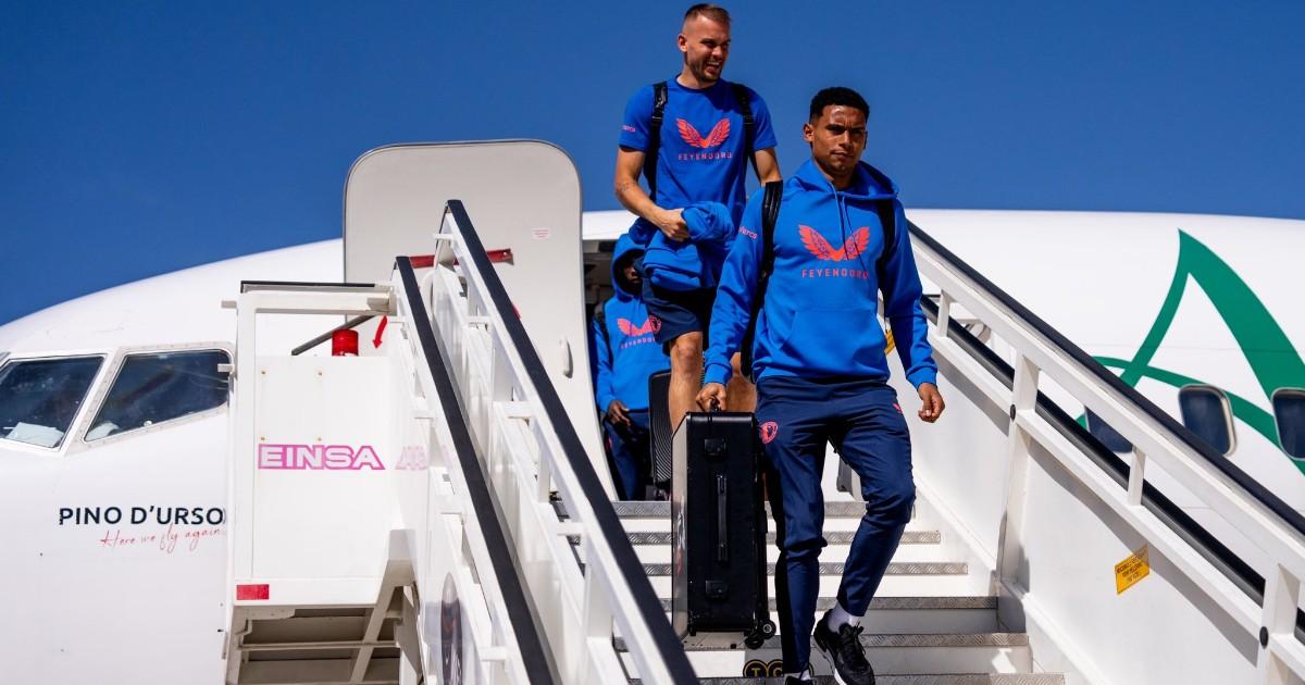 Con López, Feyenoord llegó a España para enfrentar al Atlético de Madrid