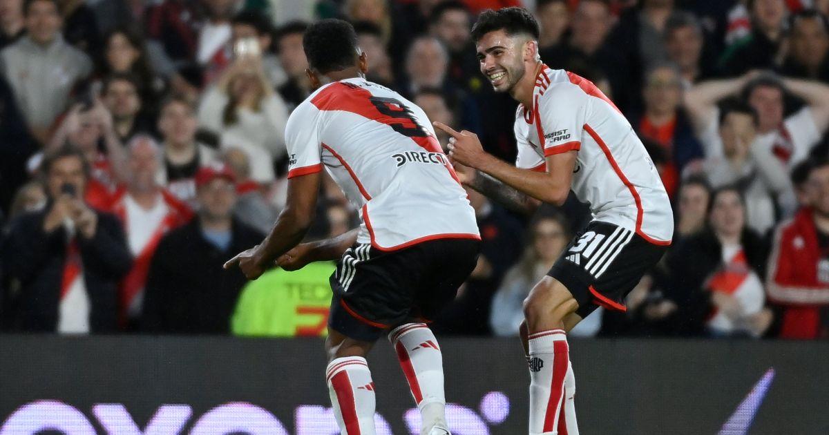 River goleó a Independiente y tomó la punta de su grupo en Argentina