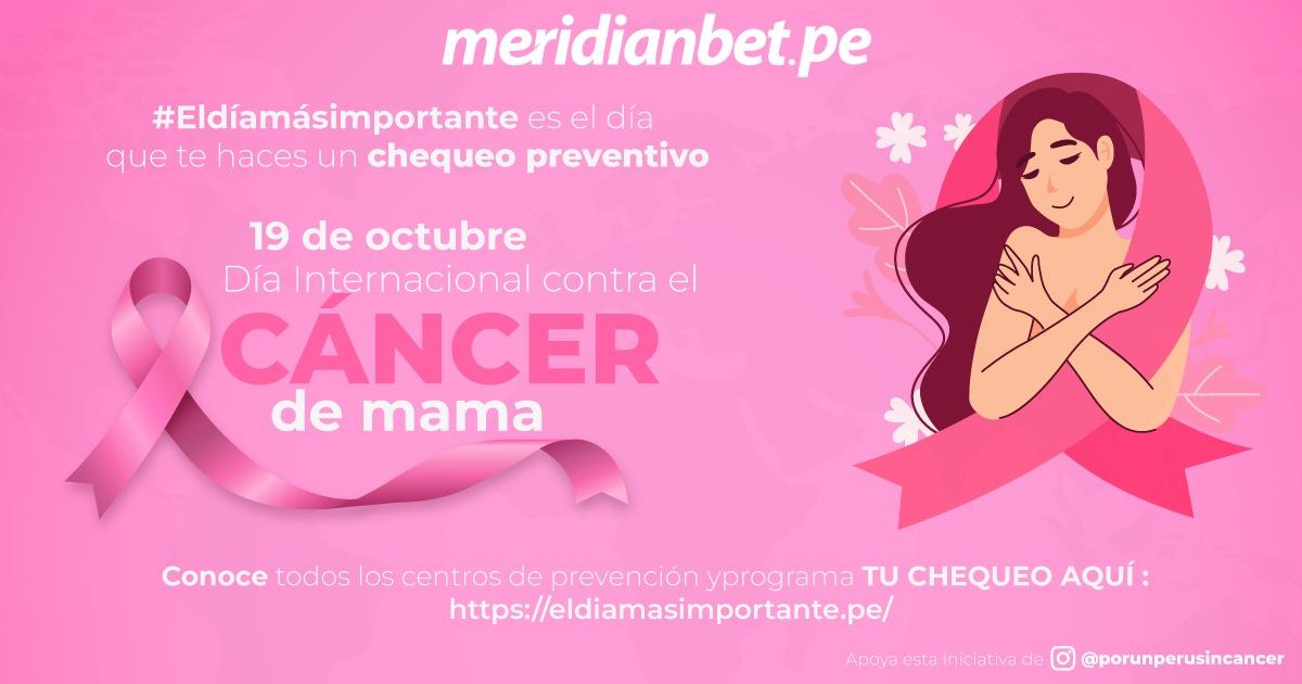 Meridianbet une fuerzas con la Asociación “Por un Perú sin cáncer”