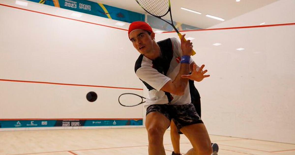 Va por el 'Bi': Diego Elías clasificó a final de squash en Santiago 2023