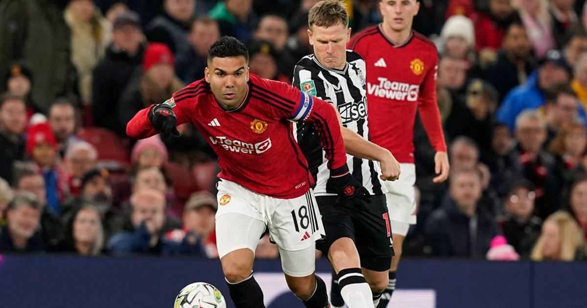 Casemiro es baja en el United varias semanas