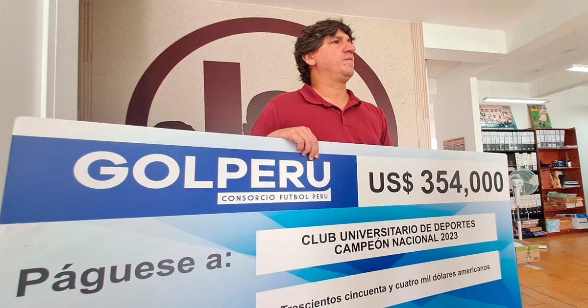 Consorcio Fútbol Perú cumplió con otorgar premio a Universitario por salir campeón