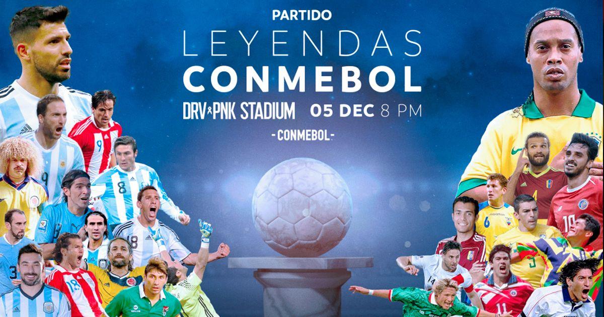 Listas las alineaciones para partido de Leyendas de Conmebol