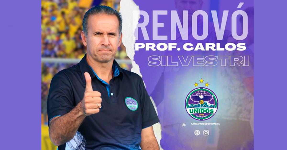 ¡Se queda en Cutervo! DT Carlos Silvestri renovó con Comerciantes Unidos para el 2024