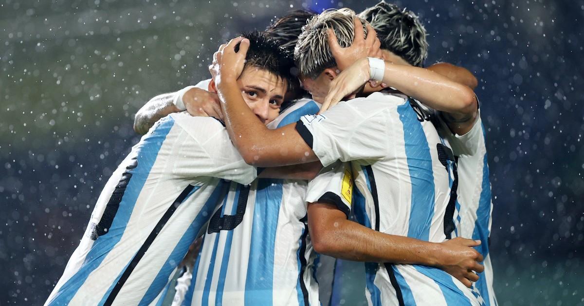 Argentina goleó a Venezuela y avanzó a cuartos de final en el Mundial sub 17