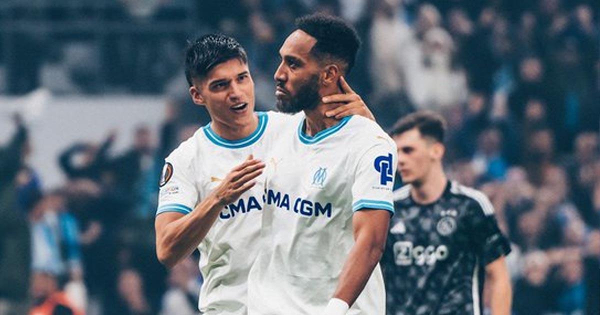 (VIDEO) Con 'Hat-trick' de Aubameyang, Marsella derrotó al Ajax