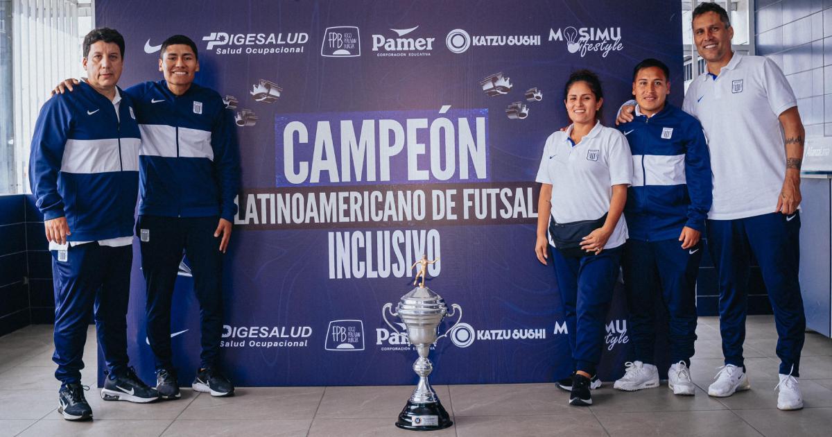 Equipo de Futsal Down de Alianza fue recibido por todo lo alto en Matute