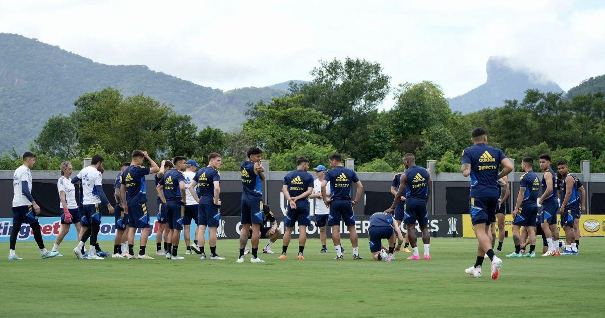 Boca realizó su primer entrenamiento en Brasil