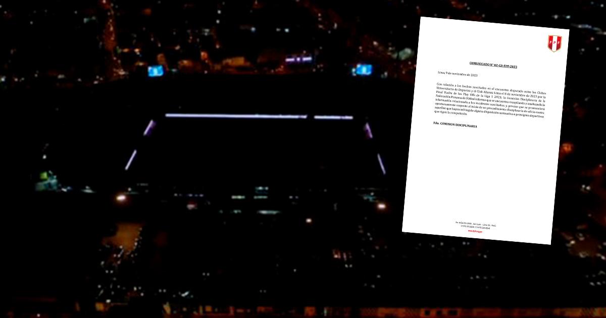 Comisión Disciplinaria de la FPF se encuentra investigando lo sucedido en Matute