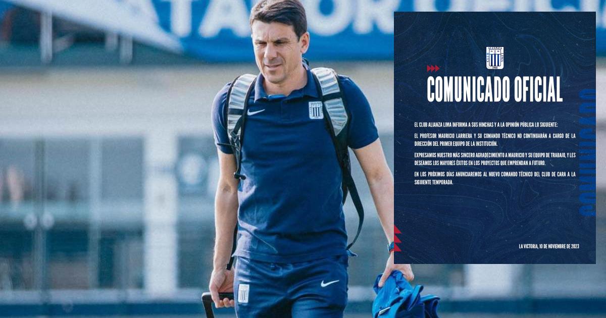  OFICIAL: Alianza Lima anunció salida del técnico Larriera
