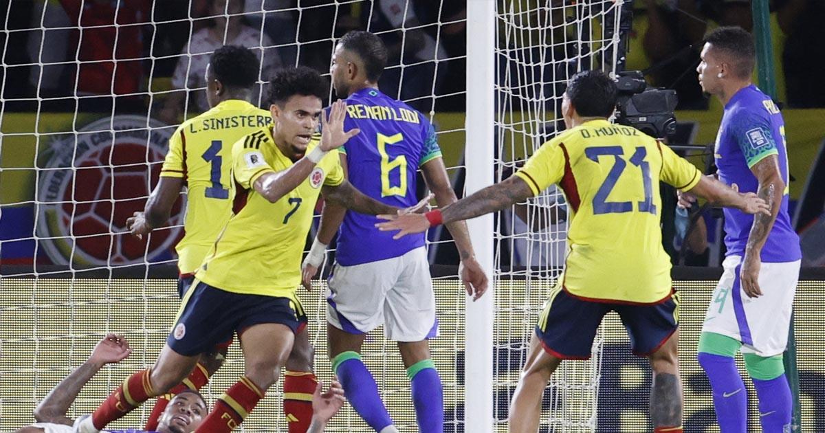 (VIDEO | FOTOS) ¡Historia pura! Colombia venció 2-1 a Brasil con doblete de Díaz