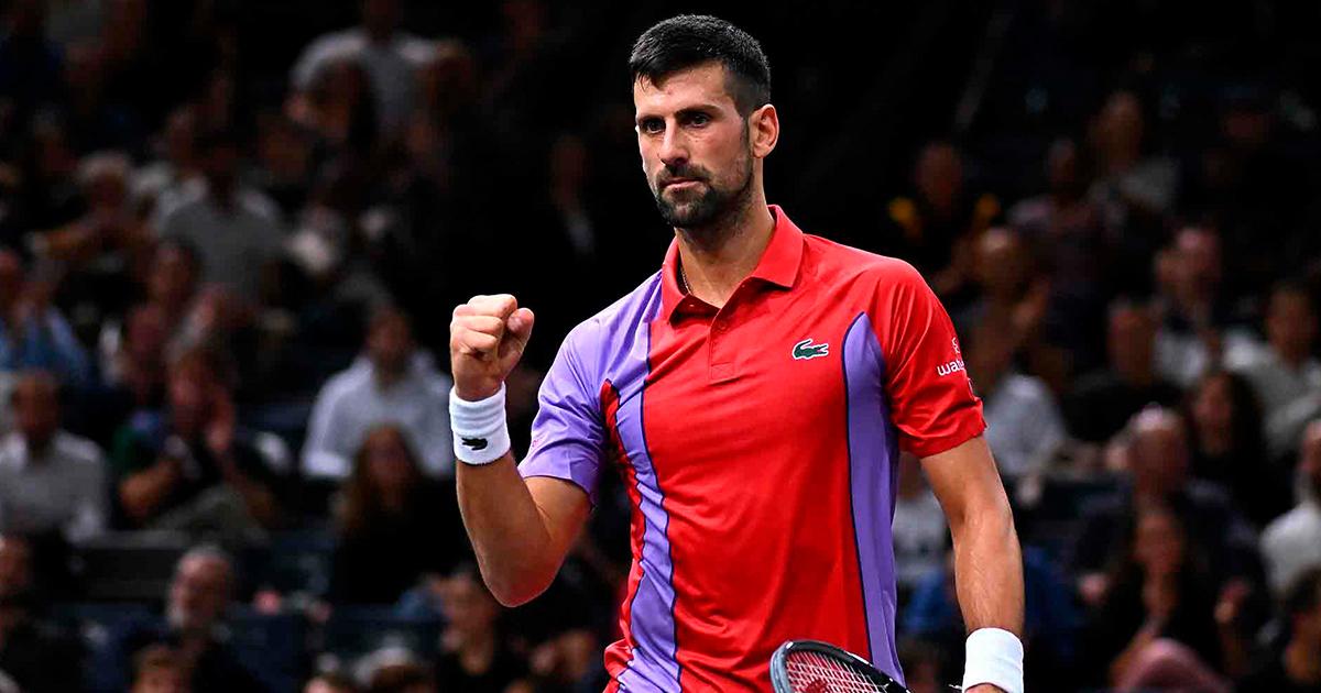 Novak Djokovic debutó con victoria en el Masters 1000 de París