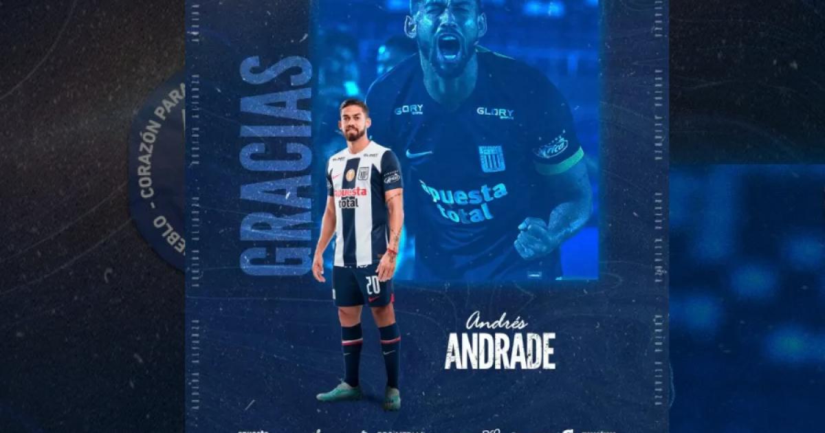 ¡Continúa la purga! Alianza Lima confirmó la salida de Andrés Andrade