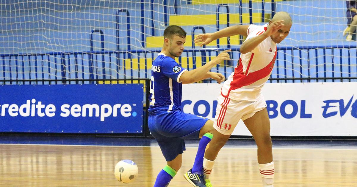 Perú no pudo ante Brasil y cayó 2-0 en la Conmebol Liga Evolución Futsal