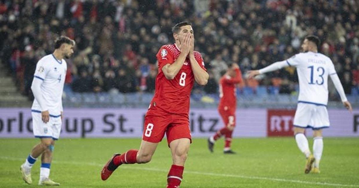 Suiza empató y sacó boleto a la Eurocopa